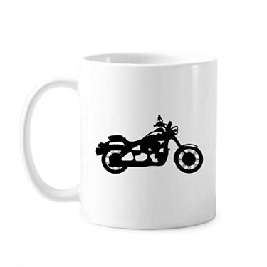 Imagem de Caneca mecânica de motocicleta preta padrão cerâmica xícara de café porcelana louça