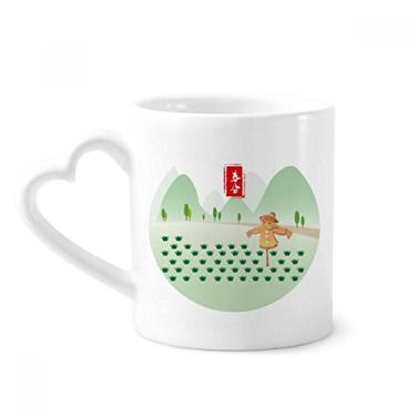 Imagem de Caneca Vernal Equinox Twenty Four Solar Term Caneca de café cerâmica copo de coração de vidro