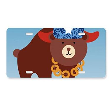 Imagem de DIYthinker Etiqueta de aço inoxidável para decoração de placa de carro com símbolo nacional da Rússia