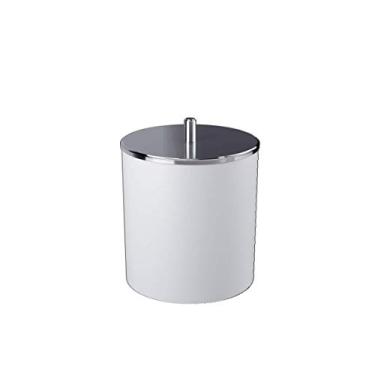 Imagem de Lixeira com Tampa Inox 5,4 L, Branco, Coza