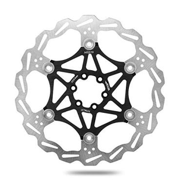 Imagem de Rotor de freio, rotor de freio a disco de 160/180/203 mm, 203 mm, rotores de freio central, leve, 203 mm, acessório de ciclismo (203 mm-preto)