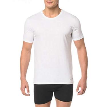Imagem de Kit com 2 Camisetas, Calvin Klein, Masculino, Preto/Branco, M