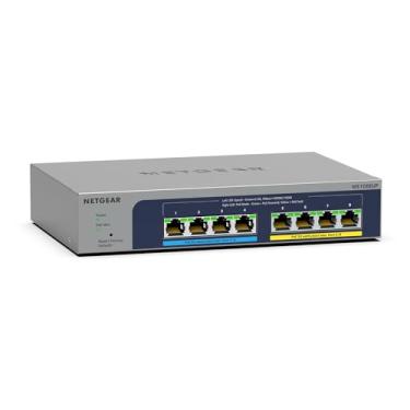 Imagem de NETGEAR Switch de 8 portas Ultra60 PoE Multi-Gigabit Ethernet Plus (MS108EUP) – gerenciado, com 4 x PoE++ e 4 x PoE+ @ 230W, suporte de mesa ou parede e proteção vitalícia limitada