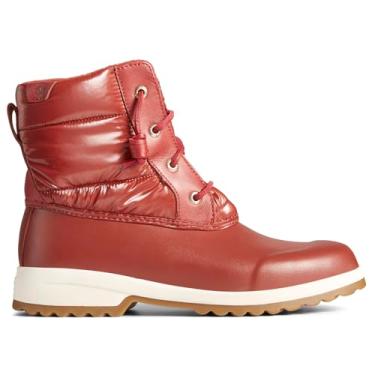 Imagem de Sperry Bota de neve feminina Maritime Repel, Nylon vermelho, 7