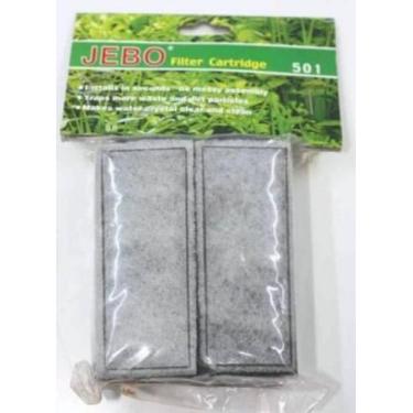 Imagem de Refil Filtro Externo Jebo 501 702 6 Refis Carvao Ativado