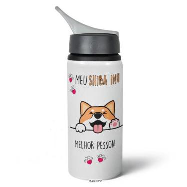 Imagem de Garrafa Squeeze NK - Meu Shiba inu, melhor pessoa! - JPS INFO