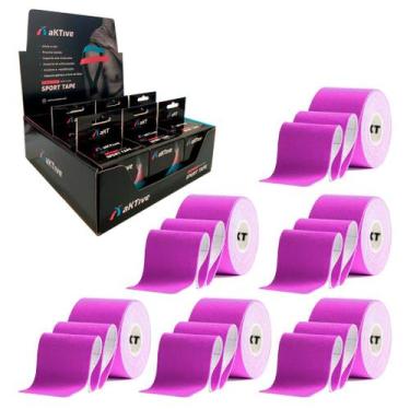 Imagem de Kit 6 Rolos - aKTive Sport - Lilás - 5 cm X 5 m, Lilás