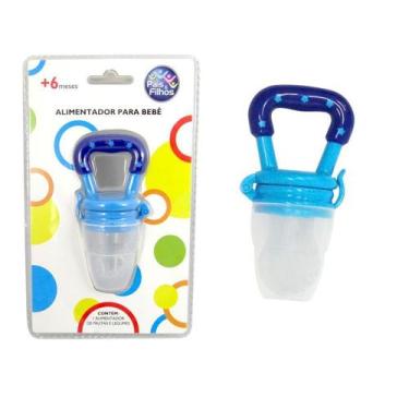 Imagem de Alimentador Para Bebês De Frutas Silicone - Pais e Filhos, Azul
