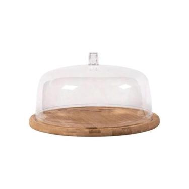 Imagem de Prato Com Cúpula Em Bambu Sense 27,5x17cm Ou