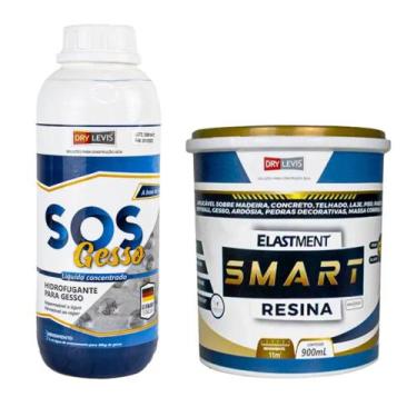 Imagem de SOS Hidrofugante para Gesso 900ml + Smart Resina 900ML - DRYLEVIS
