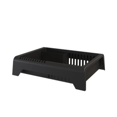 Imagem de Escorredor de Louça em Plástico Smile - Stolf, Preto