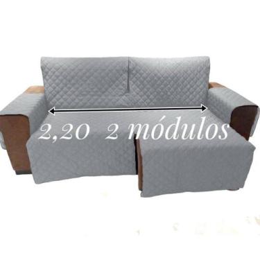 Imagem de protetor de sofá assento sem contar os braços 2,20 2 módulos retrátil 