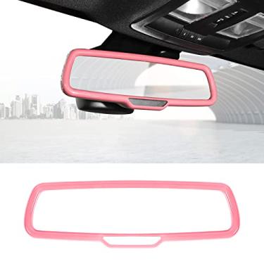 Imagem de Moldura de acabamento da tampa do espelho retrovisor acessórios de decoração de interiores para Dodge RAM 2010-2017, para Dodge Challenger 2015-2022, para Dodge Charger 2010-2022, rosa