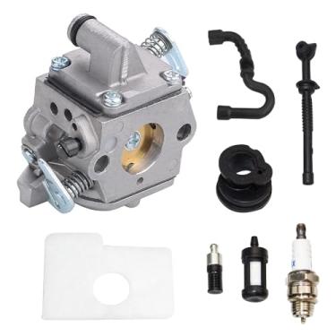 Imagem de KELKONG Kit de carburador MS180 MS170 para motosserra Stihl 017 018 MS 180 MS170C MS180 substitui compatível com Stihl 1130 120 0603 11301200603 1130-120-0603 ZAMA CAM 1Q-S57 C1Q-S57A C1Q-S57B