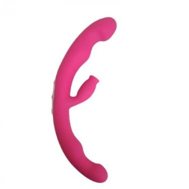 Imagem de Vibrador Duplo com Estimulador Clitoriano 10 Vibrações Judy - Lovetoys