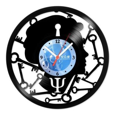Imagem de Relógio De Parede Disco Vinil Profissões - Psicologia - VPR-067 - Mode