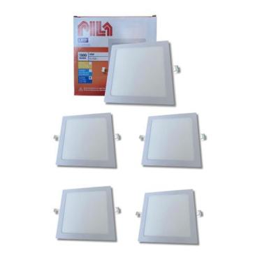 Imagem de 5 Luminárias Painel Led Embutir Philips Pila 18w 6500k