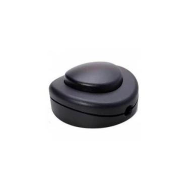 Imagem de Botão Redondo Interruptor Preto de Pé Para Piso Luminárias Abajures Le