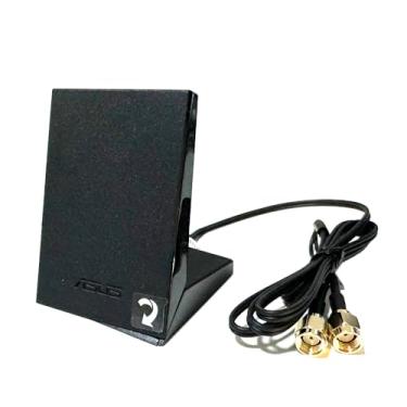 Imagem de Antena móvel Wi-Fi de banda dupla 2T2R com cabo de extensão de 80 cm para PC, desktop, placa-mãe, roteador de rede sem fio WiFi