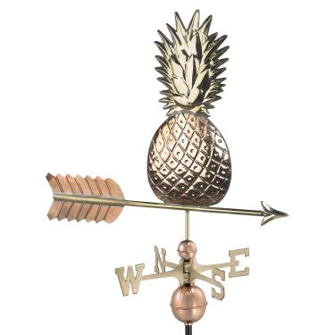 Imagem de Weathervane de abacaxi Good Directions, cobre puro