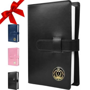 Imagem de Capa para livro grande AA única | Porta-medalhão | por Galileo | Presente perfeito | Alcoólicos Anônimos, Plain/Coin Pocket/Black