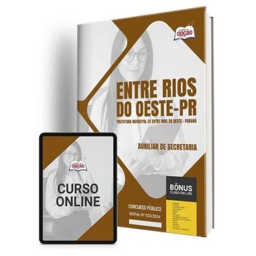 Imagem de Apostila Prefeitura de Entre Rios do Oeste - PR 2024 - Auxiliar de Sec
