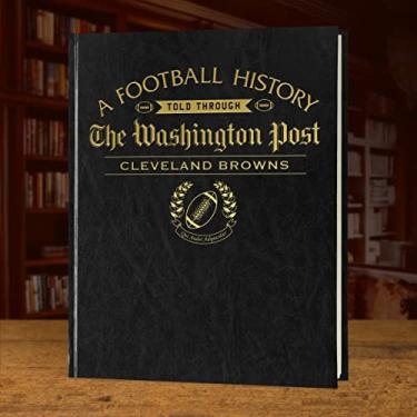 Imagem de Signature Gifts - Livro de história do futebol Cleveland - Presente para fãs de esportes - Uma história profissional de futebol contada através da cobertura de arquivo de jornal - Presente de última hora - Marrom preto