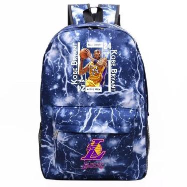 Imagem de Mochila SANMU, estilo casual, estrela da NBA, Kobe Bryant, couro PU