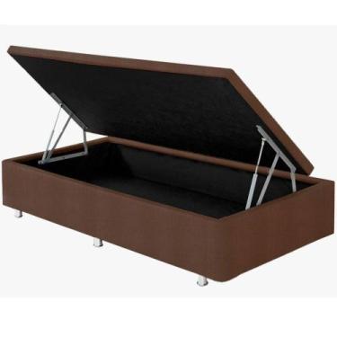 Imagem de Base Box Bau solteiro Damasu Turim Smart largura de 88 cm e altura de 