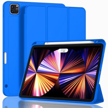 Imagem de Capa inteligente ZryXal para iPad Pro de 11 polegadas 2022 (4ª geração)/2021 (3ª geração)/2020 (2ª geração) com suporte para Pencil, [suporte para Touch ID e ativação/hibernação automática] com