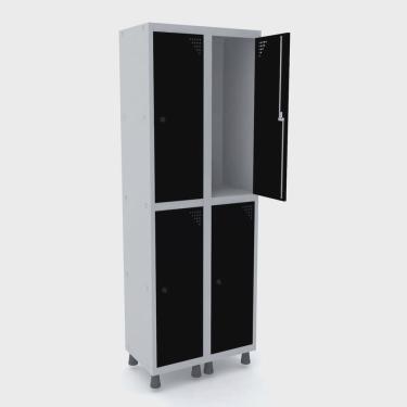 Imagem de Armário Locker Guarda-Volume 4 Portas Aço Grp 502/4