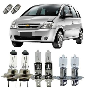 Imagem de Kit Lâmpadas Originais GM Meriva Alto Baixo Milha 3200K T10 - Autovex 
