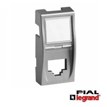 Imagem de Tampa conector rj45 aluminio 685361 pial legrand linha vela