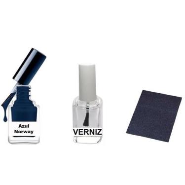 Imagem de Tinta Retoque Tira Risco Carro Volkswagen - Azul Norway - Jhow Adesivo