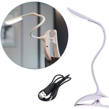 Imagem de Abajur Led Touch Luminária De Mesa Clip Dimerizável Compacta Garra