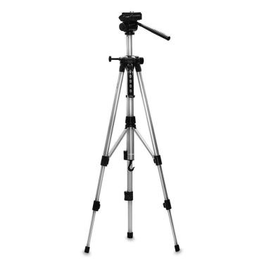 Imagem de Kit Tripe Para Celular Ou Câmera Fotográfica 1,70 Metros + Mini Tripe Com Base Flexível