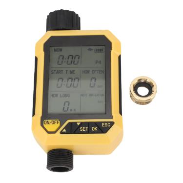 Imagem de Timer de água Programável, Timer de Irrigação Digital Com Atraso de Chuva, Modo Manual, ABS e Construção de Latão para Jardim do Jardim, de Rega Ao Ar Livre para Irrigação