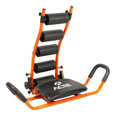 Imagem de Aparelho Abdominal Ab Core Plus, Assento Giratório, Laranja E Preto, E8, Acte Sports Laranja