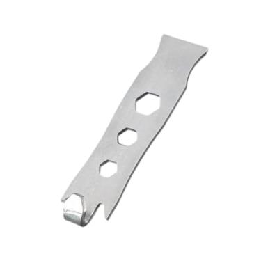 Imagem de Bothyi Ferramenta de tensionamento de arame de cerca para grampos de poste T, aço carbono, 3 furos, 6 mm/8 mm/10 mm, 9.5 Cm X 2.5 Cm