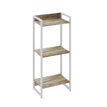 Imagem de Estante Dynamica 45x30x104cm C/03 Prateleiras Carvalho / Est.branca Carvalho / Est.branca