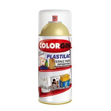Imagem de Spray Verniz Brilho Plastilac 780 Colorgin 300ml - Proteção contra Umi