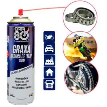 Imagem de GRAXA BRANCA LITIO CAR80 - Graxa pra teto solar - Graxa pra corrente