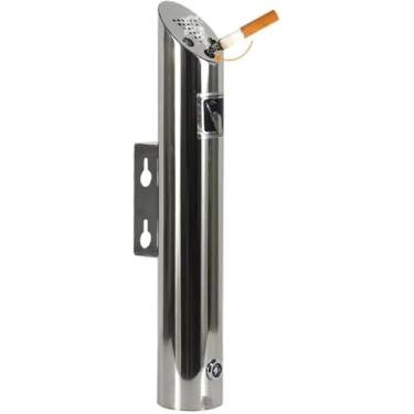 Imagem de Cinzeiro Fixado Na Parede, Caixa De Cigarro Montada Na Parede, Receptáculo De Ponta De Cigarro De Aço Inoxidável Ao Ar Livre