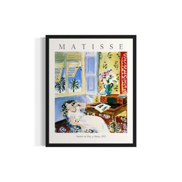 Imagem de Interior in Nice Matisse Art Print Poster, Henri Matisse exposição de arte de parede para decoração de parede, decoração quarto banheiro sala de estar 64 (interior em agradável, 20 x 25 cm, sem