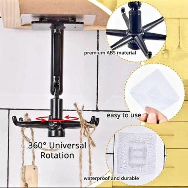 Imagem de Kit 2 Cabides Gancho Giratórios Gravata Joias Lenço - CLICK