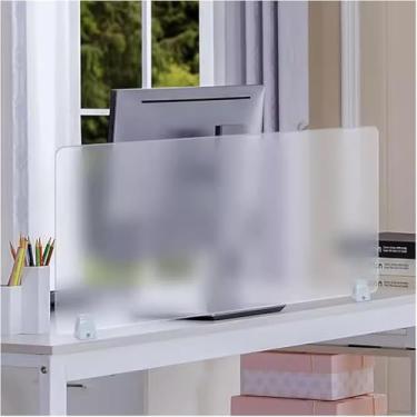 Imagem de Painel De Privacidade De Mesa De Escritório, 47 39 35 31 23 19 15,7 Polegadas De Largura Divisórias De Mesa Transparentes Foscas, Tela De Partição De Acrílico Livre, 50x30cm/19.6x11.8in