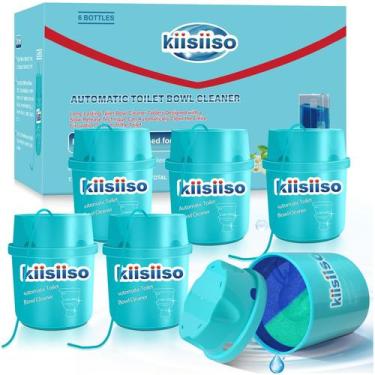 Imagem de Limpadores de vasos sanitários KIISIISO, pacote com 6 tablets automáti