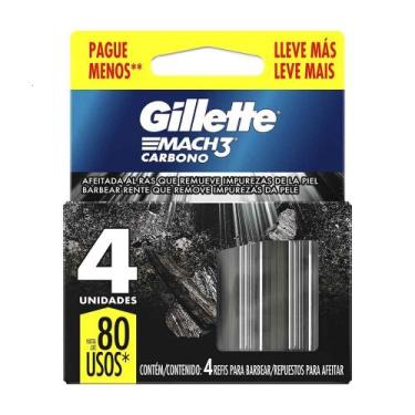 Imagem de Carga Gillette Mach3 Carbono Leve+Pague-
