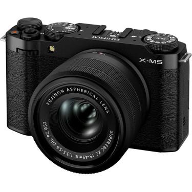 Imagem de Câmera mirrorless Fujifilm X-M5 com lente 15-45mm (PRETO)