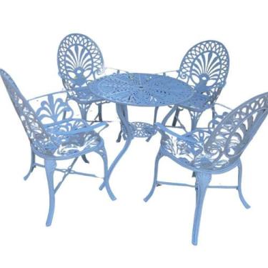 Imagem de Conjunto De Jardim Modelo Palmeirão Mesa E 4 Cadeiras - Nossa Kasa